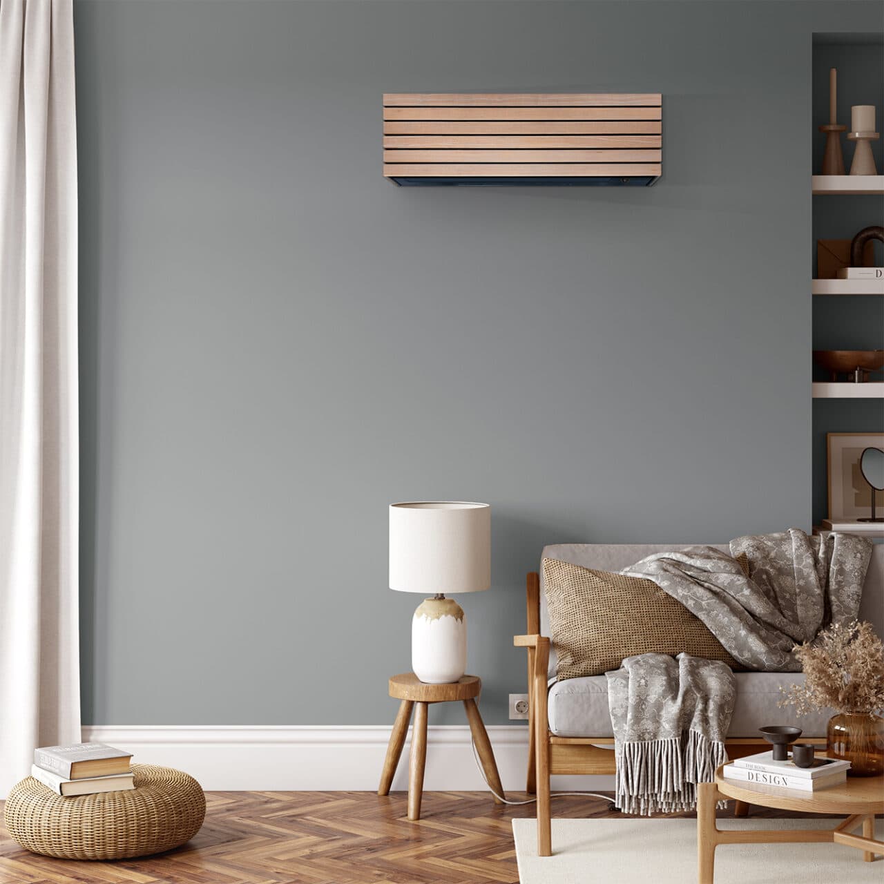 Friendly interior style. living room. Wall mockup. Wall art. 3d